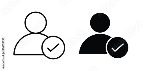 User check icon UI vector. Vector icon set.