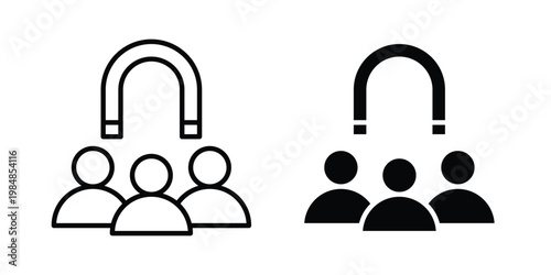 User engagement icon UI vector. Vector icon set.