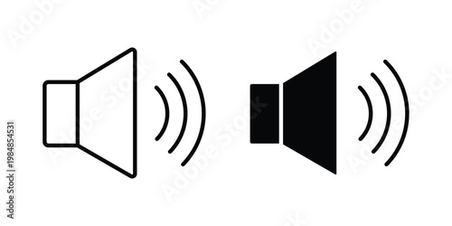 Volume icon UI vector. Vector icon set.