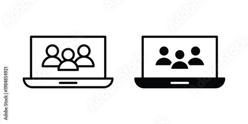 Webinar icon UI vector. Vector icon set.