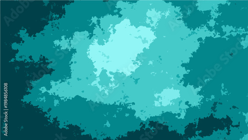 Vector Abstract Azure Canvas a vibrant display of abstract artwork, where shades of teal and cyan dance and blend creating a mesmerizing visual experience. Evoking a sense of calm and curiosity.