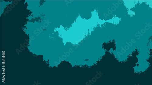 Vector abstract representation of the sky and the clouds, rendered in varying shades of cyan and teal, evoking a sense of calm and visual depth.