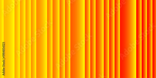 Creative Vector Illustration of Vibrant Gold and Crimson Vertical Stripes with Professional Shading and Minimalist Geometric Ridges Perfect for Innovative Tech Branding and Design Layouts