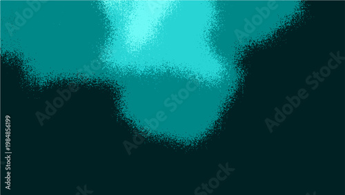 Vector Abstract Teal Blur and Dark Shade Aesthetic with Gradient Color Palette and Artistic Paint Touch Impressionist Style Art