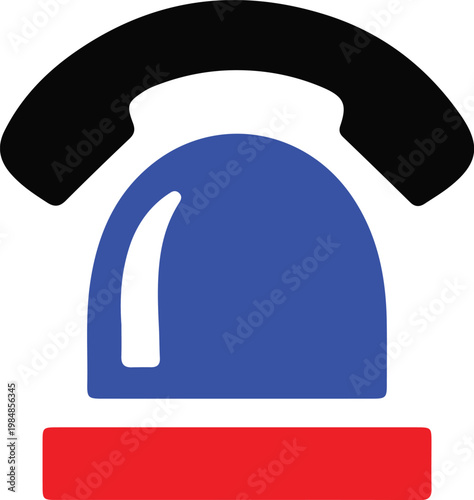 Vintage Telephone with Receiver and Base.