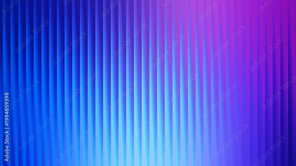 Obraz premium A seamless vertical ribbed pattern transitioning from deep blue to bright magenta, offering a dynamic and energetic backdrop suitable for digital presentations and artistic creations.