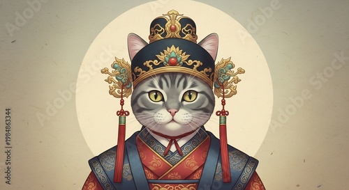 猫が王座に堂々鎮座