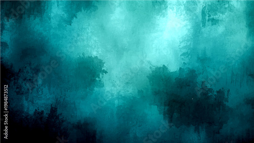 Vector An abstract and atmospheric display of turquoise clouds, evoking a sense of mystery and depth.