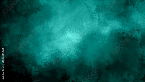 Vector Abstract watercolor wash of teals and blacks, evoking a sense of depth, serenity, and artistic flair.