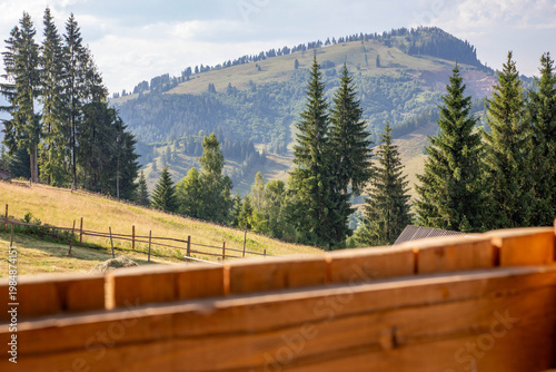 Konstfotografi mountain landscape in the Rarau Mountains, the Carpathian mountain range, in a p