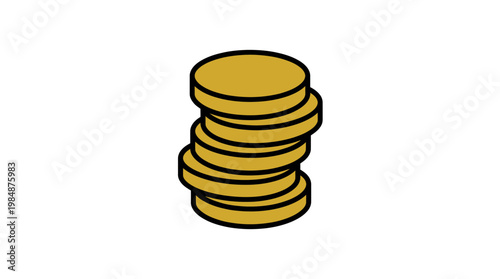 A golden pile of euro coins creates a gleaming stack representing financial growth and wealth in the modern banking economy