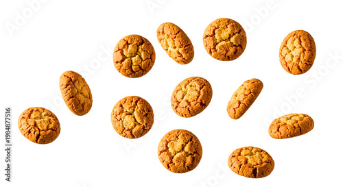 High-quality image of crunchy walnut cookies ideal for food blogs, baking recipes, and healthy snack advertising.