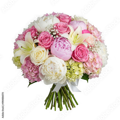 Vibrant bouquet of pink white and yellow roses with green foliage on dark background pink roses