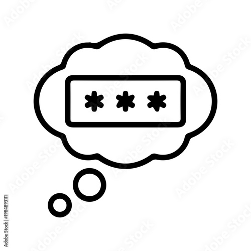 password thinking icon