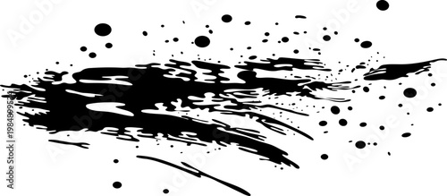 Abstract Messy Droplet Burst Splash Splatter