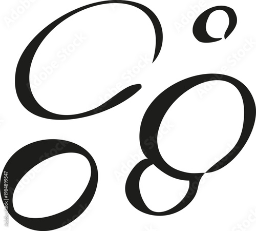 Abstract Scribble Fizzy Soap Bubbles