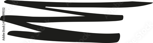 Abstract Sketchy Stripes Line Scribble