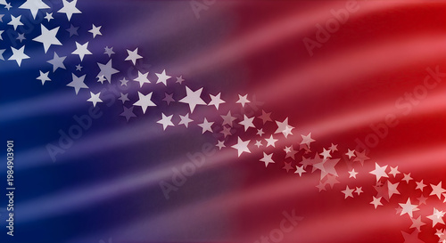 Abstract patriotic background with red and blue swirls and stars patriotic background abstract