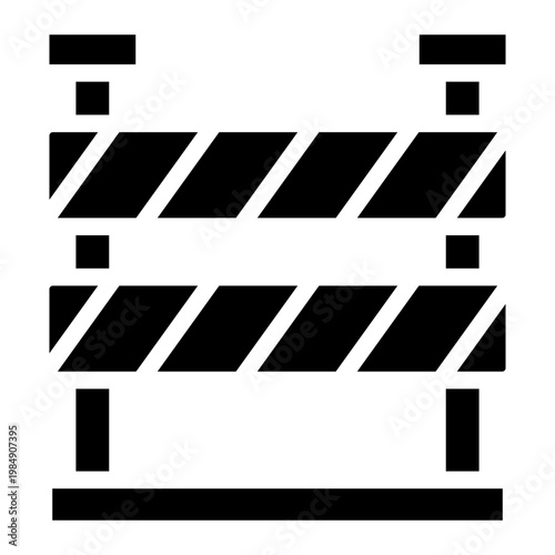 road barrier icon vector
