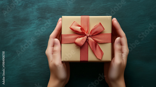 gift box in hand