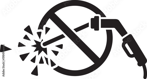 No Sparking Fuel Nozzle During Refueling with Transparent Background