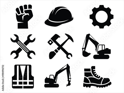 Collection of construction icons