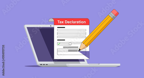 Tax Declaration Form Laptop.