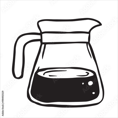 Fotografie coffee pot with coffee