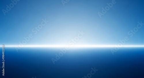 Abstract blue gradient with a horizontal white line dividing the image