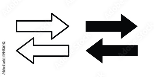 Data transfer icon and symbol. Vector icons set