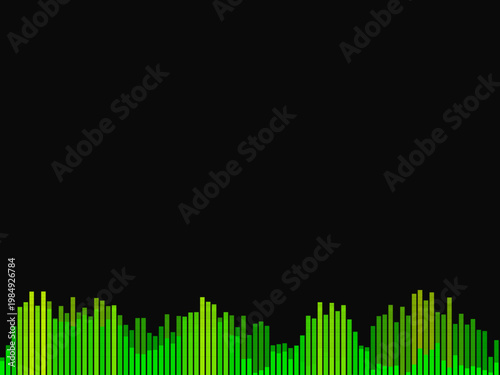 Audio Waveform Equalizer Bar Music Frequency Design