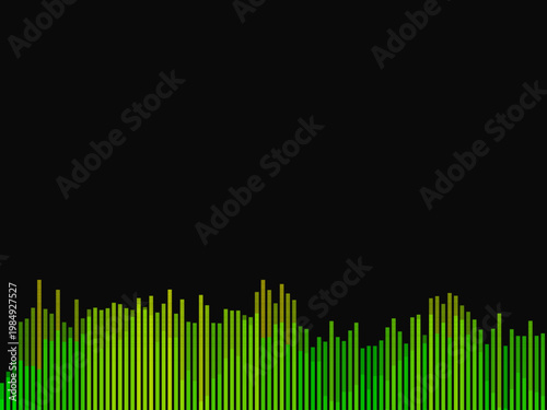 Audio Waveform Equalizer Bar Music Frequency Design