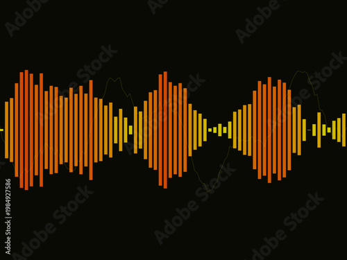 Audio Spectrum Sound Wave Music Equalizer Background
