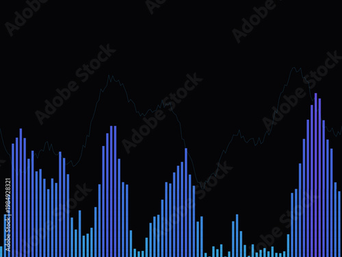Audio Waveform Equalizer Bar Music Frequency Design
