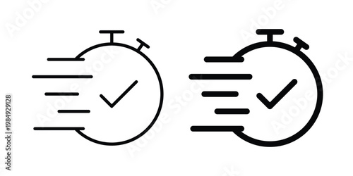 Express icon and symbol. Vector icons set