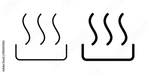 Heat icon and symbol. Vector icons set