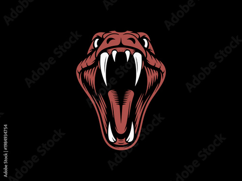Photos Snake Cobra Head Mascot Illustration