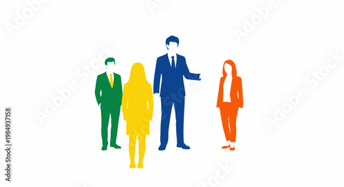 Diverse business team collaborating effectively in a meeting.