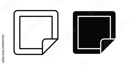 Nicotine patch icon and symbol. Vector icons set
