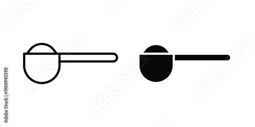 Scoop icon and symbol. Vector icons set