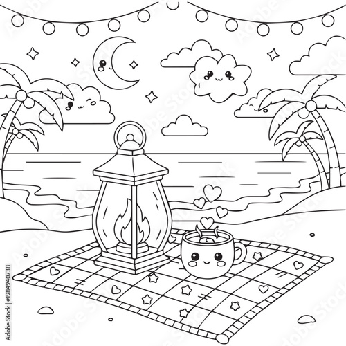 Cozy Travel Cute & Comfy Coloring pages