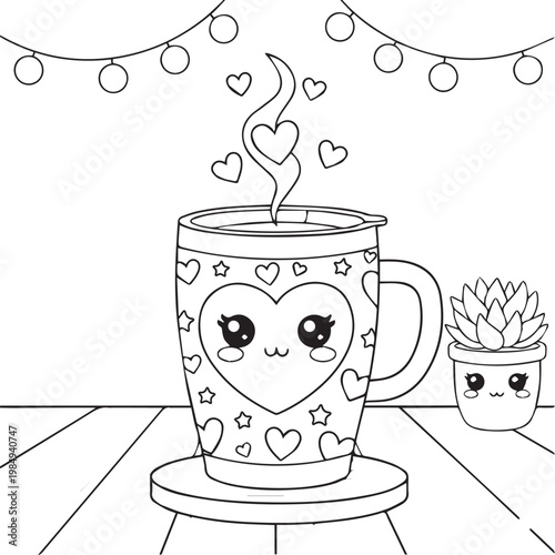Cozy Travel Cute & Comfy Coloring pages