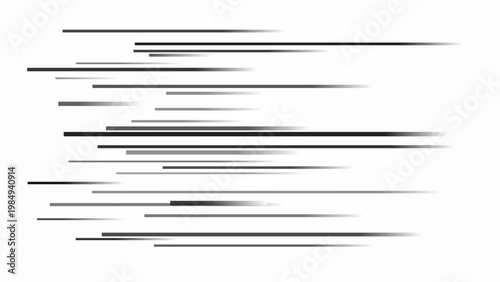 Foto Horizontal streaks move quickly across a digital screen interface