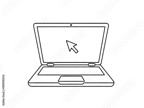 Modern laptop with a minimalist design and closed lid