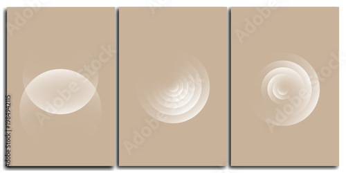 Abstract circular depth pattern background for modern branding, digital presentations, and minimalist creative design projects needing elegant visual identity and sophisticated decorative communicatio