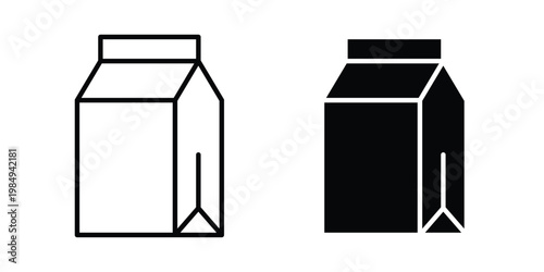 Take away food icon and symbol. Vector icons set