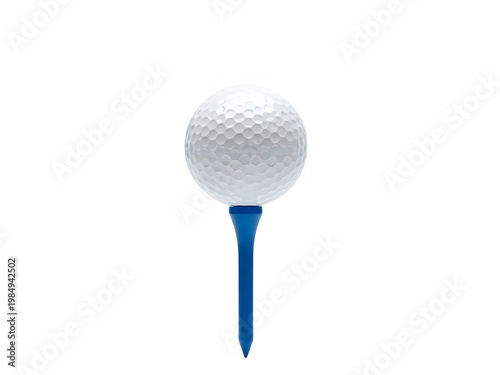 A single fluffy white cloud suspended from a blue rod