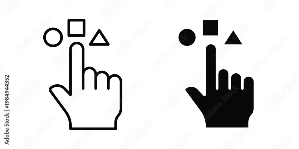 Fototapeta premium Variety icon and symbol. Vector icons set