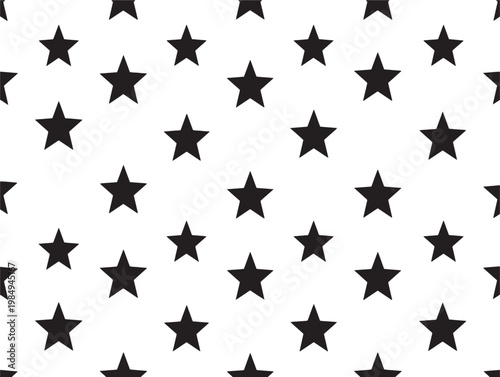 Geometric pattern composed of evenly spaced star shapes on a plain background Vector