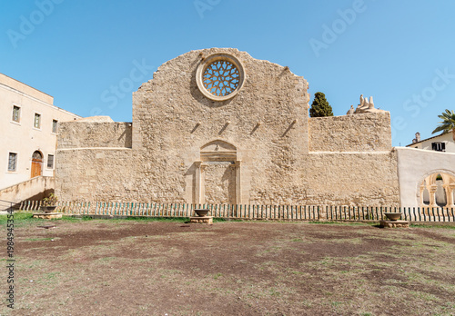 Wallpaper Mural Church of San Giovanni at the Catacombs in Syracuse, Sicily, Italy. Historic religious site built above one of the most important early Christian burial complexes. Torontodigital.ca